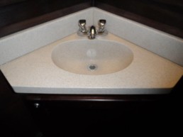 15-ft Restroom Trailer Rental Interior Sink